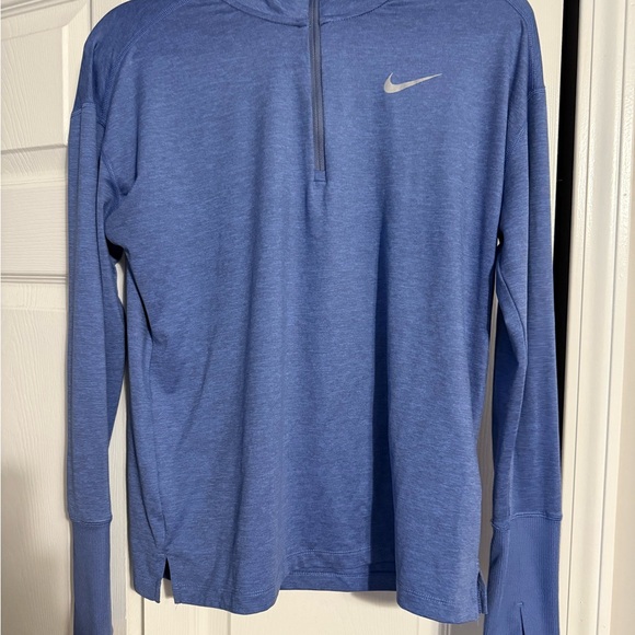 Nike Running Blue Long Sleeve Dri Fit w/Thumb Holes Top - Picture 1 of 5